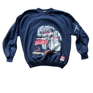 Rare Atlanta Braves Super Vintage Crewneck